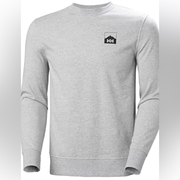 Helly Hansen Men's Nord Graphic Crew Sweatshirt Grey - Picture 5 of 9